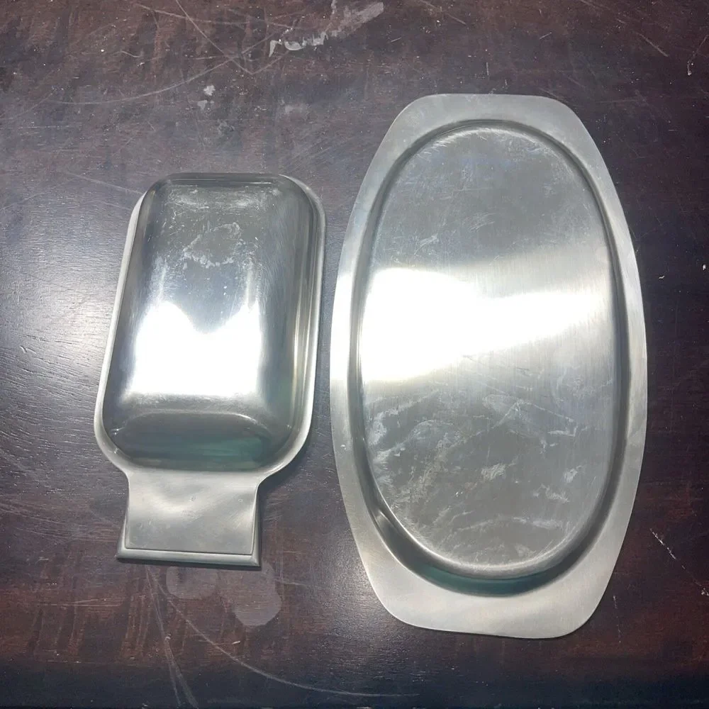 Divided Stainless Steel Tray Denmark  Approx 9X 5